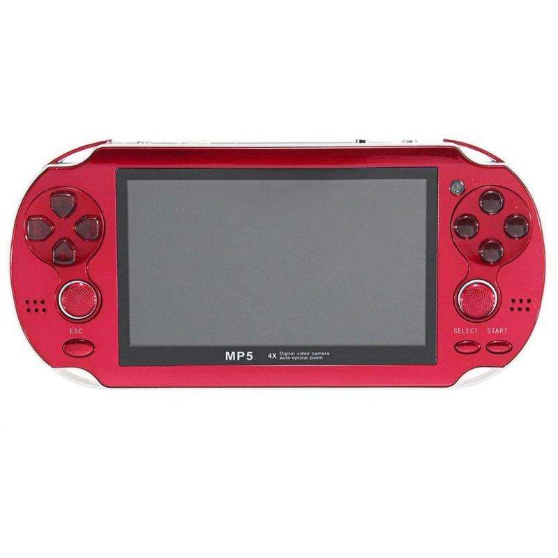 Consola de jogos portátil PSP Duplo roqueiro vermelho vermelho